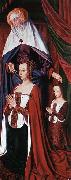 Master of Moulins Anne de France, Wife of Pierre de Bourbon oil painting on canvas
